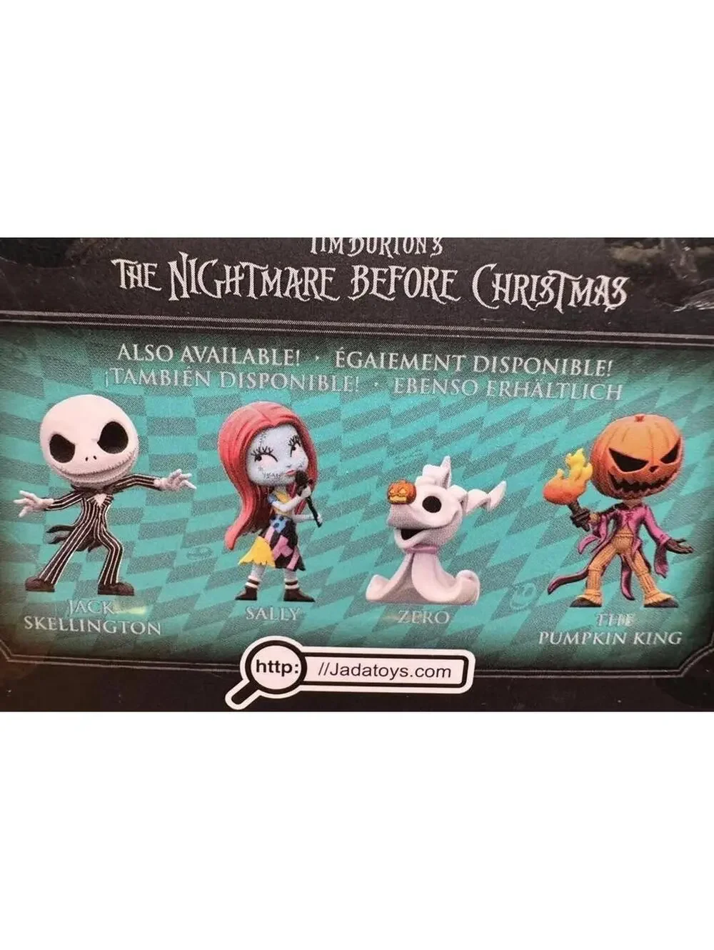 METALFIGS The Nightmare Before Christmas Figures Set Of 4 NEW Diecast Jack Sally